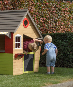 Swing King Fairytale Houten Speelhuisje 140 X 106 X 145 Cm Naturel