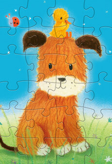 Rebo Productions Hond &amp; Eendje Legpuzzel Junior 24/24 Stukjes