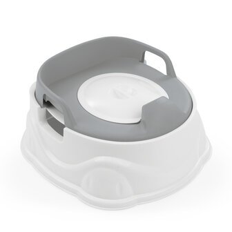 Dolu 3-In-1 Educatief Plaspotje Met Toiletverkleiner wit/grijs wit/grijs