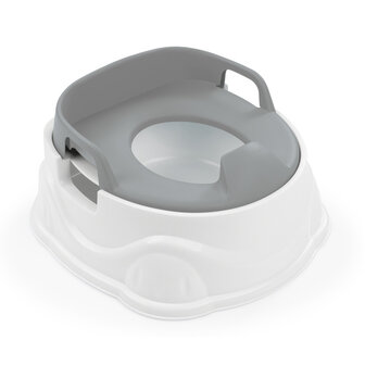 Dolu 3-In-1 Educatief Plaspotje Met Toiletverkleiner wit/grijs wit/grijs