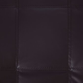 Massage chaise longue met kussen kunstleer bruin