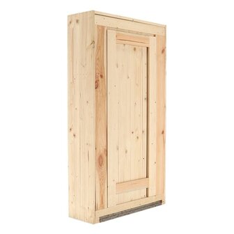 Wandbar met neerklapbaar schap L naturel