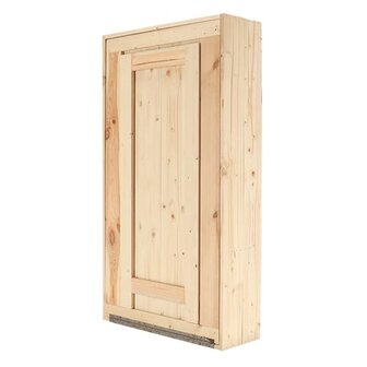 Wandbar met neerklapbaar schap L naturel