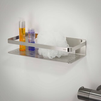 Badkorf Caddy zilver groot 1400230946