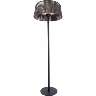 Staande verwarmer Artix Corda 2100 W halogeen bruin