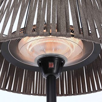Staande verwarmer Artix Corda 2100 W halogeen bruin