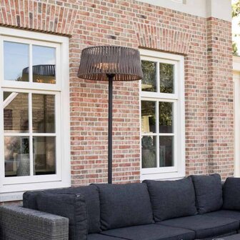 Staande verwarmer Artix Corda 2100 W halogeen bruin