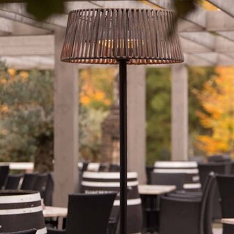 Staande verwarmer Artix Corda 2100 W halogeen bruin