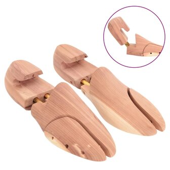Schoenspanner met schoenlepel EU 36-37 massief cederhout