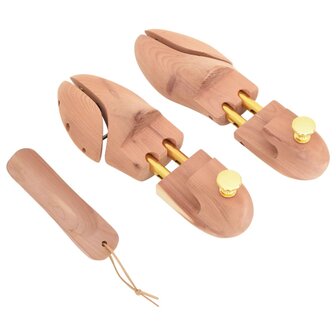 Schoenspanner met schoenlepel EU 38-39 massief cederhout