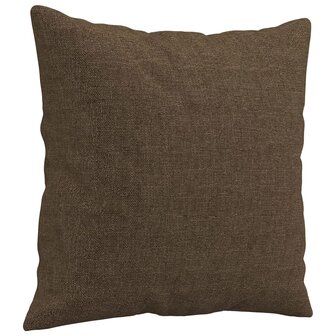 Sierkussens 2 st 40x40 cm stof bruin