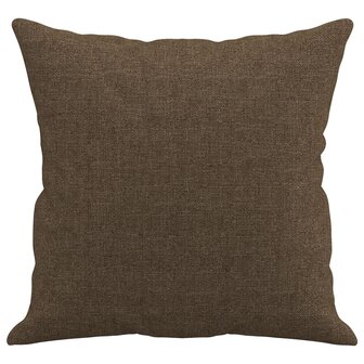 Sierkussens 2 st 40x40 cm stof bruin