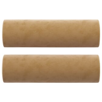 Sierkussens 2 st 15x50 cm fluweel bruin