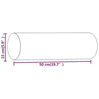 Sierkussens 2 st 15x50 cm fluweel bruin