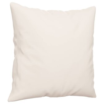 Sierkussens 2 st 40x40 cm microvezelstof beige