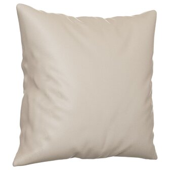 Sierkussens 2 st 40x40 cm microvezelstof cr&egrave;mekleurig