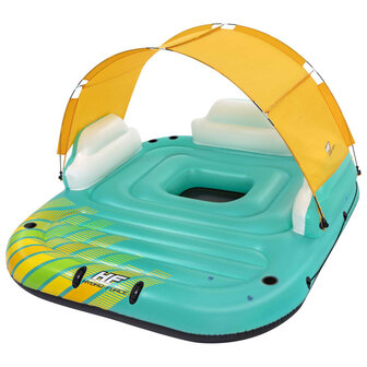Drijfeiland Sunny Lounge 5-persoons opblaasbaar 291x265x83 cm
