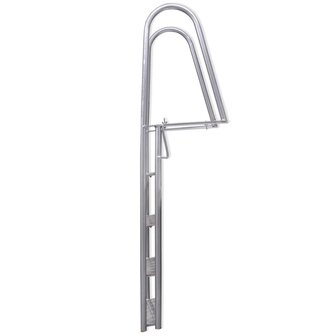 Dok/zwembadladder met 4 treden aluminium 167 cm