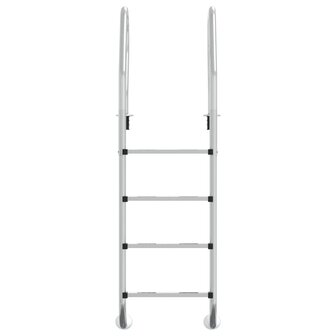 Zwembadladder 54x38x184,5 cm 304 roestvrij staal