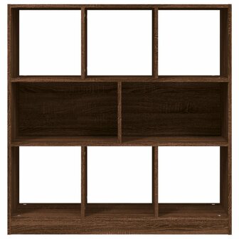 Boekenkast 97,5x29,5x100 cm bewerkt hout bruin eikenkleur