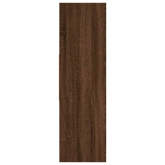 Boekenkast 97,5x29,5x100 cm bewerkt hout bruin eikenkleur