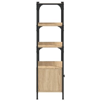 Boekenkast 3-laags 70x30x109,5 cm bewerkt hout sonoma eiken