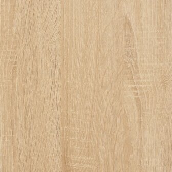 Boekenkast 3-laags 70x30x109,5 cm bewerkt hout sonoma eiken