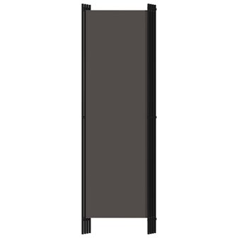 Kamerscherm met 4 panelen 200x180 cm antraciet