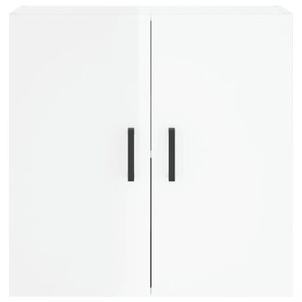 Wandkast 60x31x60 cm bewerkt hout hoogglans wit
