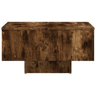 Salontafel 60x60x31,5 cm bewerkt hout gerookt eikenkleurig