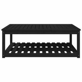 Tuintafel 121x82,5x45 cm massief grenenhout zwart
