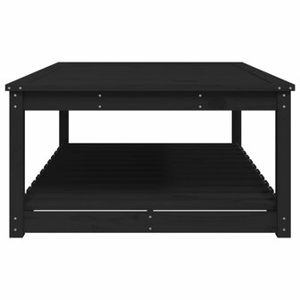 Tuintafel 121x82,5x45 cm massief grenenhout zwart