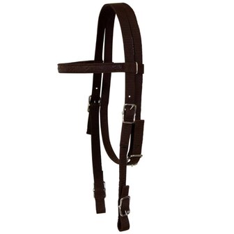 Western zadel, hoofdstel en borstriem 13&amp;quot; echt leer bruin