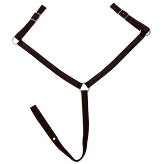 Western zadel, hoofdstel en borstriem 13&amp;quot; echt leer bruin