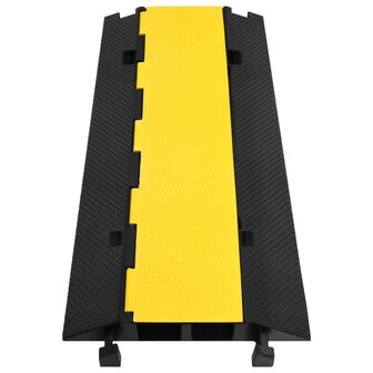 Kabelbeschermer drempel met 2 tunnels 100 cm rubber