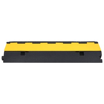 Kabelbeschermer drempel met 2 tunnels 100 cm rubber