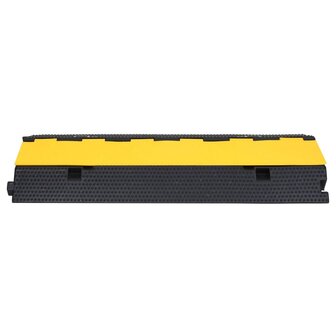 Kabelbeschermers drempel met 2 tunnels 2 st 100 cm rubber
