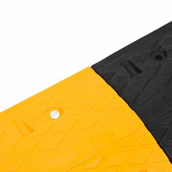 Verkeersdrempels 5 st 97x32,5x4 cm rubber geel en zwart