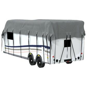 Caravan dakbedekking 700x300 cm vliesvlies grijs
