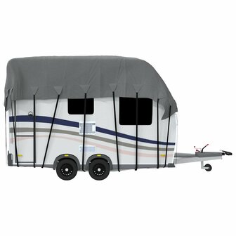 Caravan dakbedekking 500x300 cm vliesvlies grijs