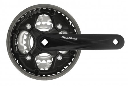 Sunrace Crankstel Fcm500 24-34-42T 170 Mm Zwart/Zilver