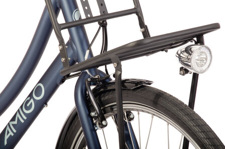 Amigo E-Lagos T2 Dames 3V V-Brakes matblauw 50 cm 28 inch matblauw 50 cm 28 inch