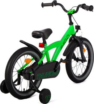 Amigo Thunder Jongens Terugtraprem neon groen/zwart 23,5 cm 16 inch neon groen/zwart 23,5 cm 16 inch