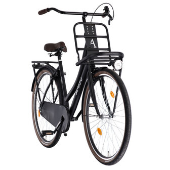 Amigo Sturdy Dames Terugtraprem matzwart 50 cm 28 inch matzwart 50 cm 28 inch