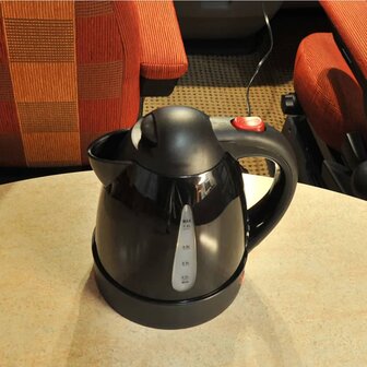 Waterkoker 12 V 1 L zwart