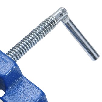 Bankschroef voor kolomboormachine 100 mm gietijzer blauw