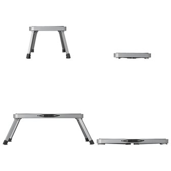 Opstapje inklapbaar 150 kg XL metaal