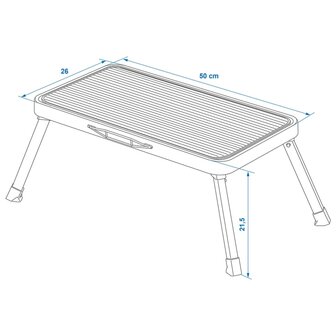 Opstapje inklapbaar 150 kg XL metaal