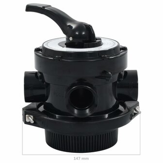 Multipoortventiel voor zandfilter 4-weg 1,5&amp;quot; ABS