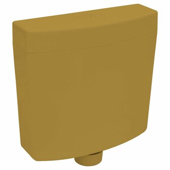 Toiletstortbak met watertoevoer onderin 3/6 L currygeel
